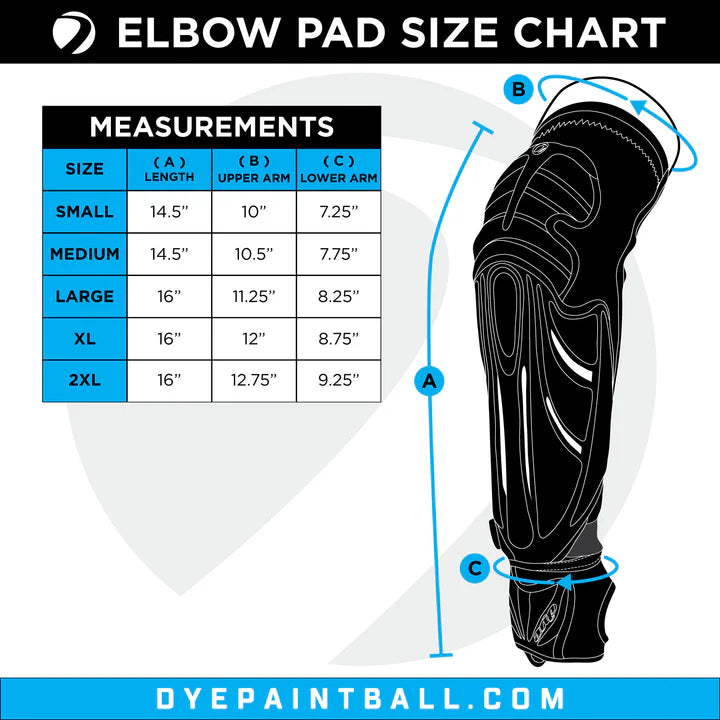 Dye Performance Elbow Pads Black