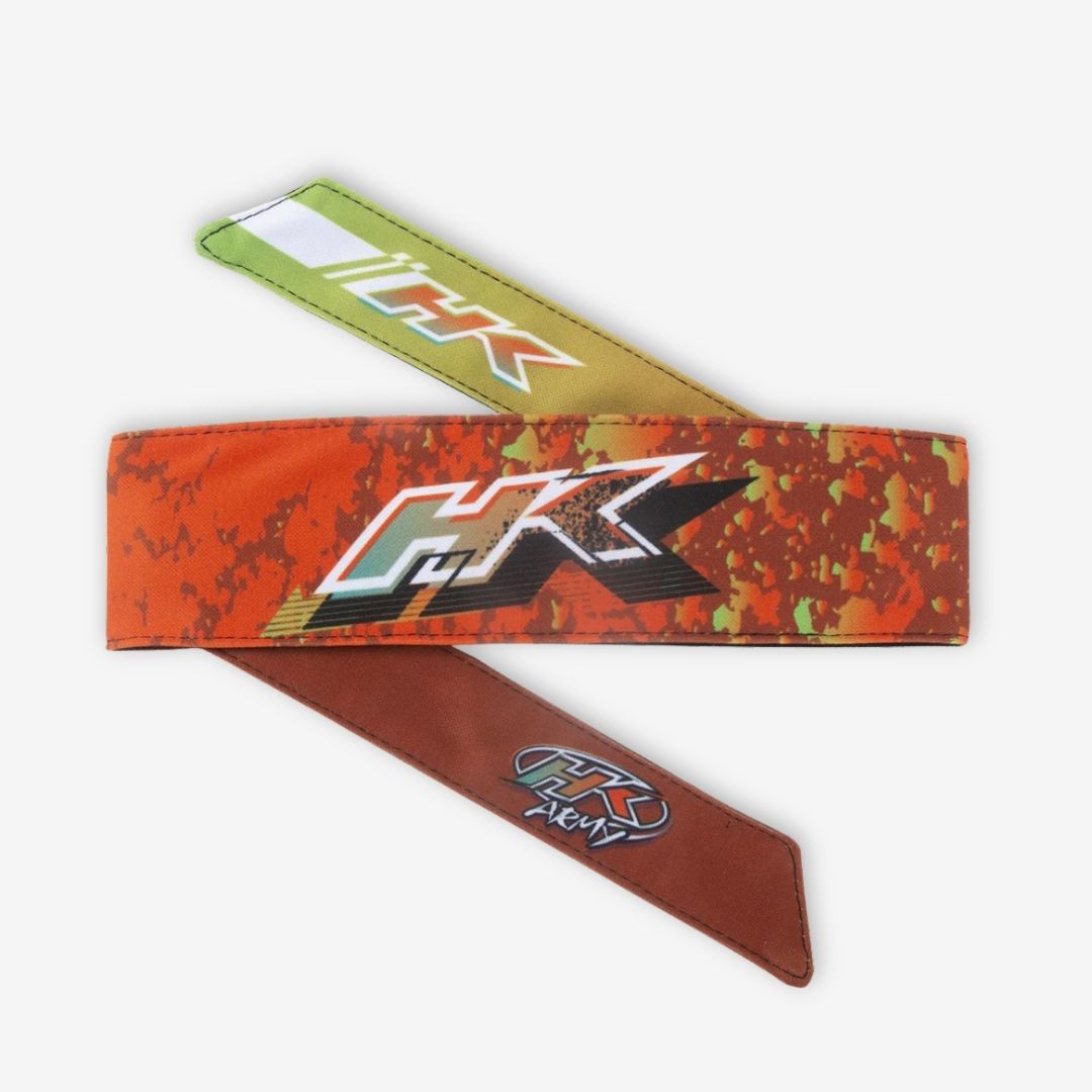 Hk Army Headband - Liquid Orange/Lime
