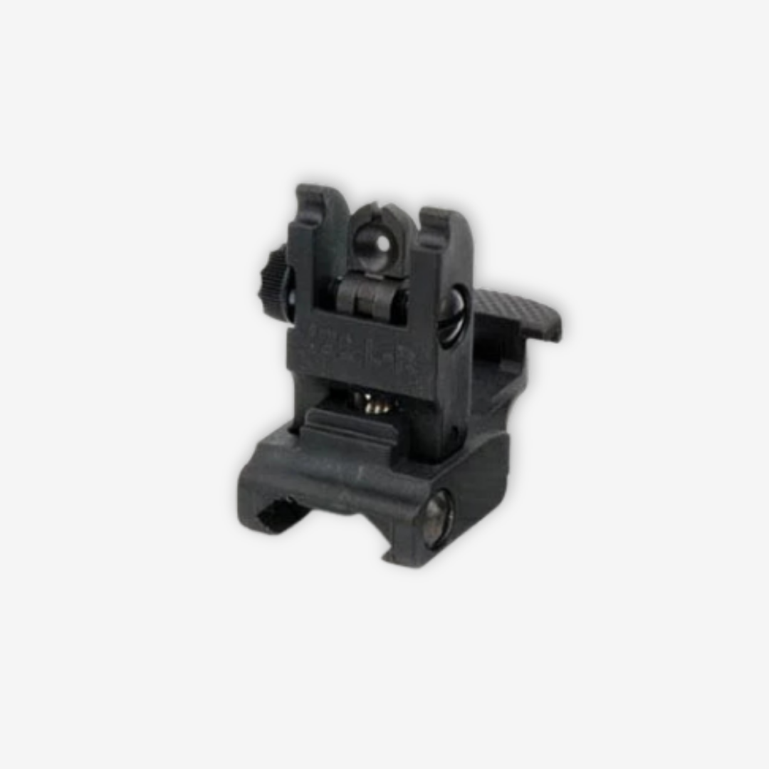 MCS Black Tactical Flip Up Sight (Rear)
