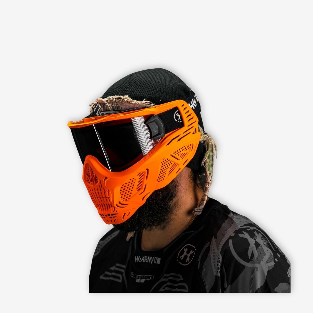 Hk Army Hstl Glowball Skull Goggle - Neon Orange
