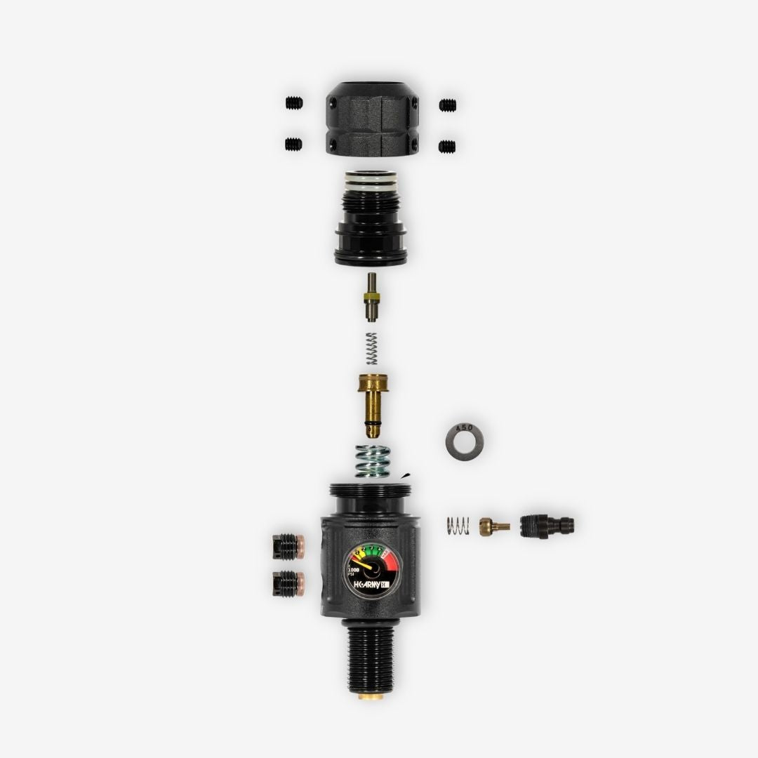 Hk Army Turbine Pro Regulator Long Body Adjustable & Rotational - Black