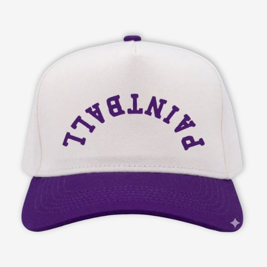 Hydra Paintball Caps - Purple Bill/Cream Top
