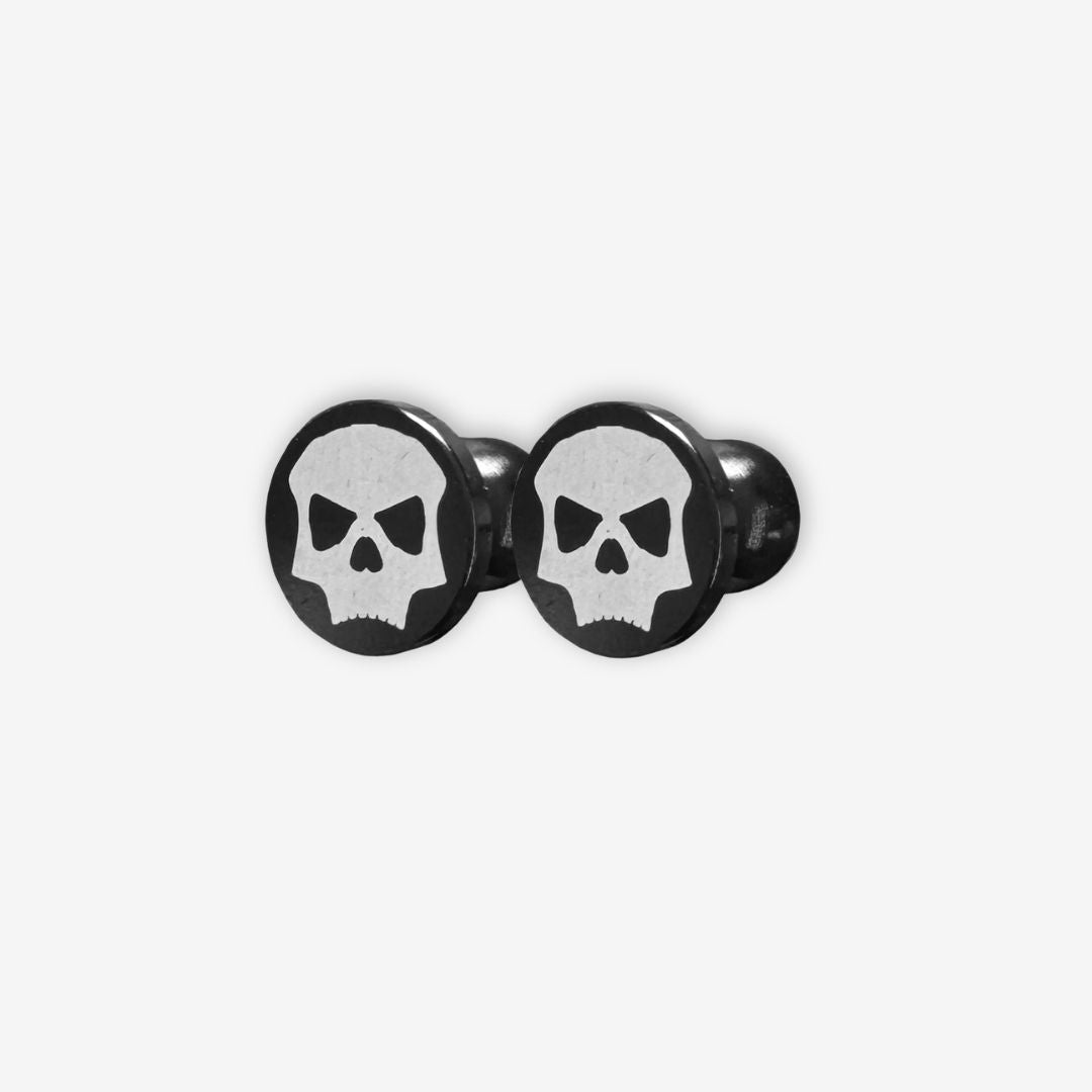 Infamous Skull Plugs Aluminum JT Proflex - Black