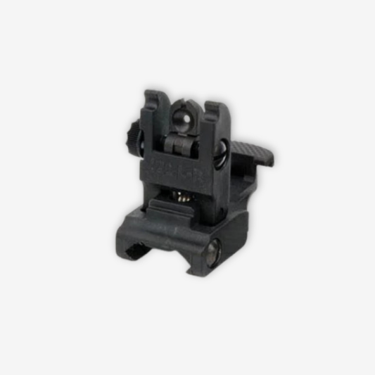 MCS Black Tactical Flip Up Sight (Rear)